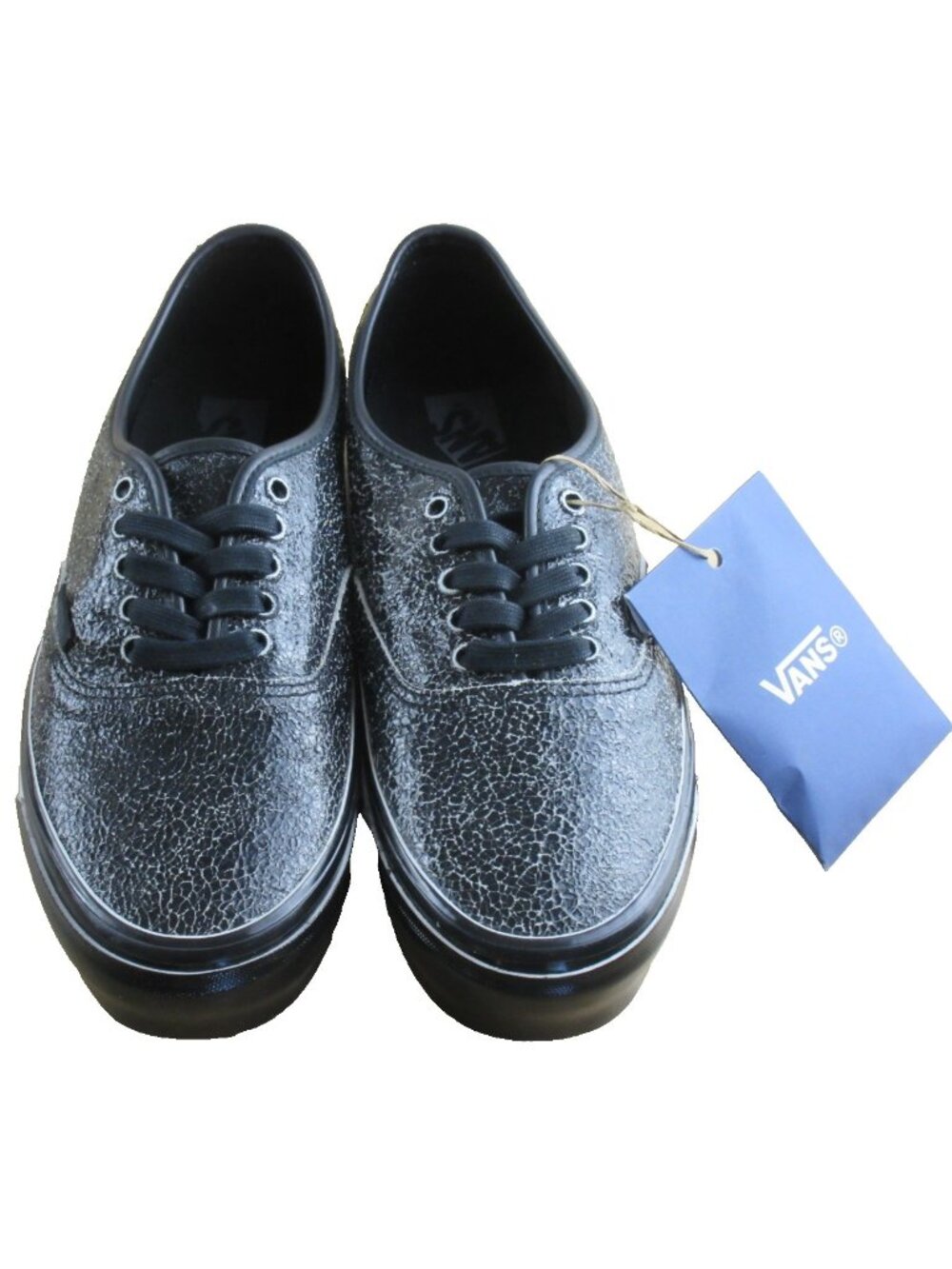 Vans Men's Lx Authentic 44 Overpaint Double Black White shoes Size 10 NEW - Picture 3 of 7